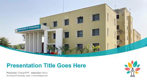 University of Technology, Jaipur Course/Courseware Creation PPT Template