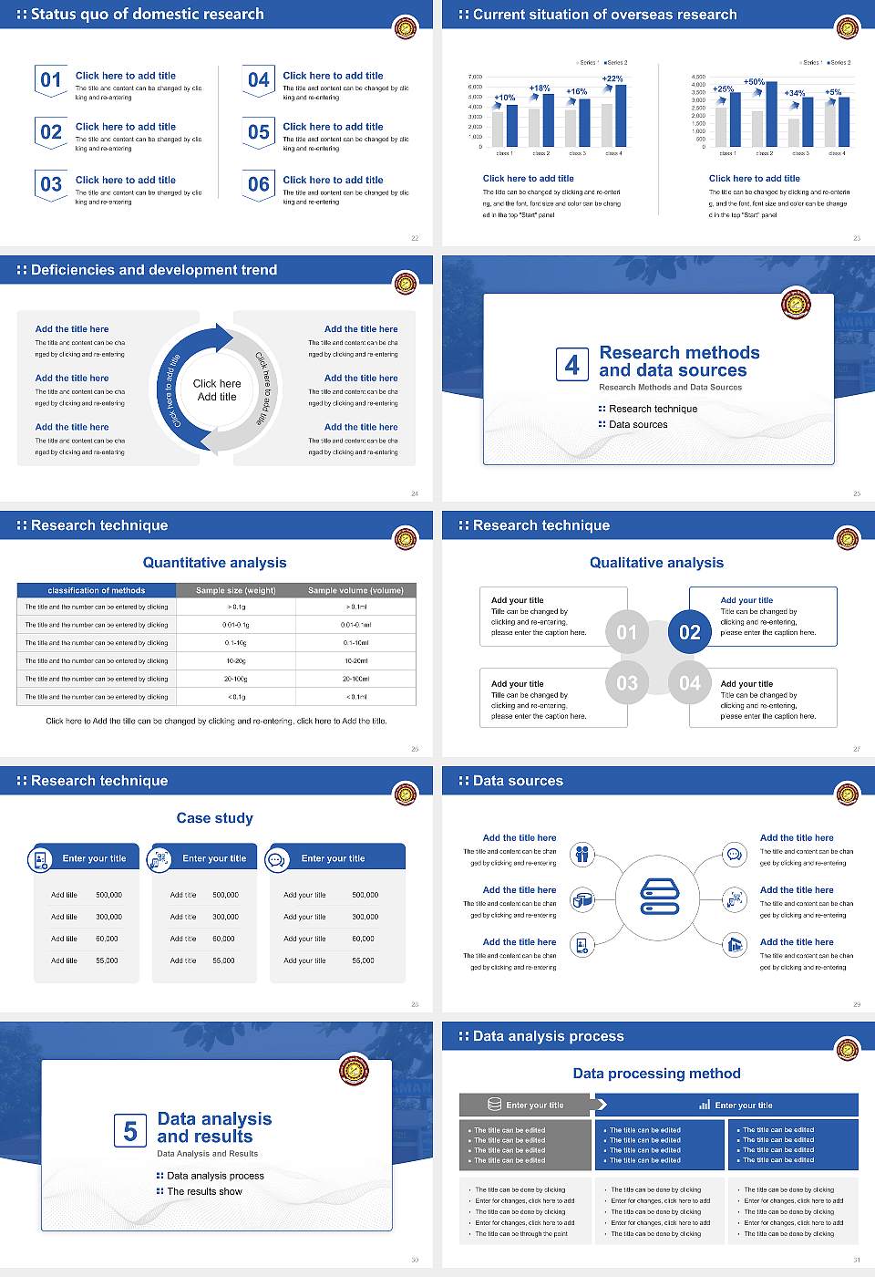 Vardhman Mahaveer Open University Graduation Thesis Defense PPT Template16:9 ratio PPT effect preview image4
