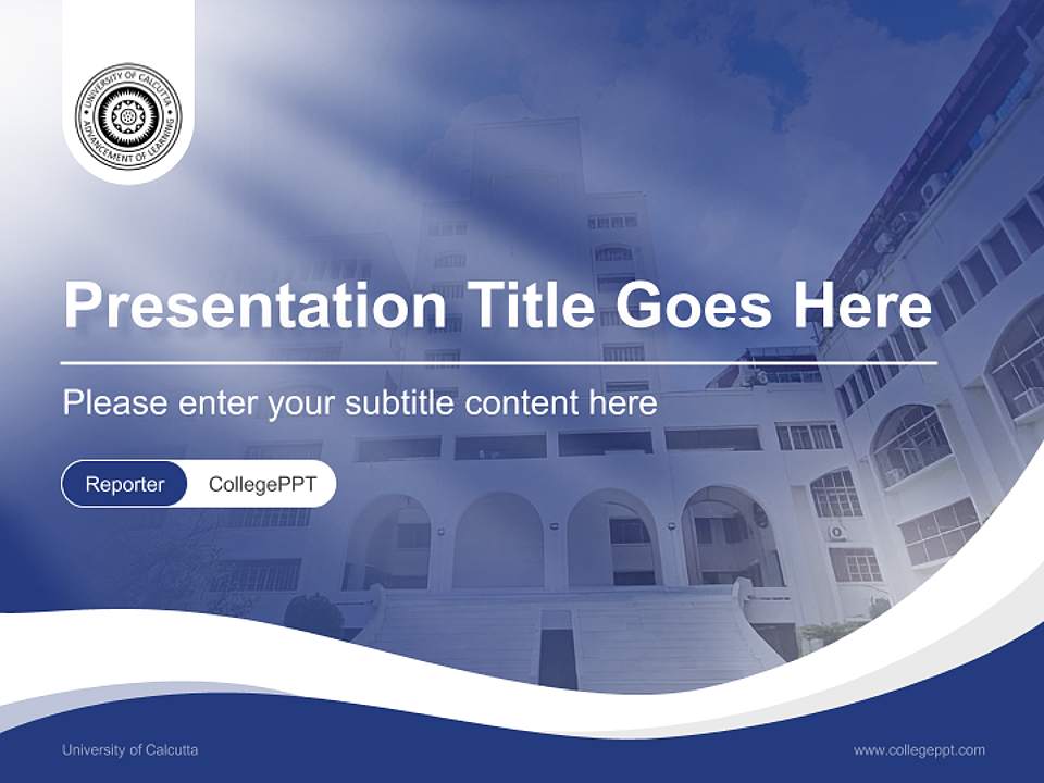 University of Calcutta Lecture Sharing and Networking Event PPT Template4:3 ratio PPT effect preview image4