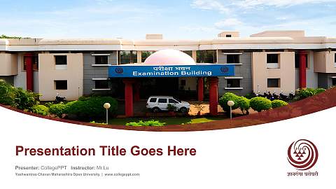 Yashwantrao Chavan Maharashtra Open University Course/Courseware Creation PPT Template