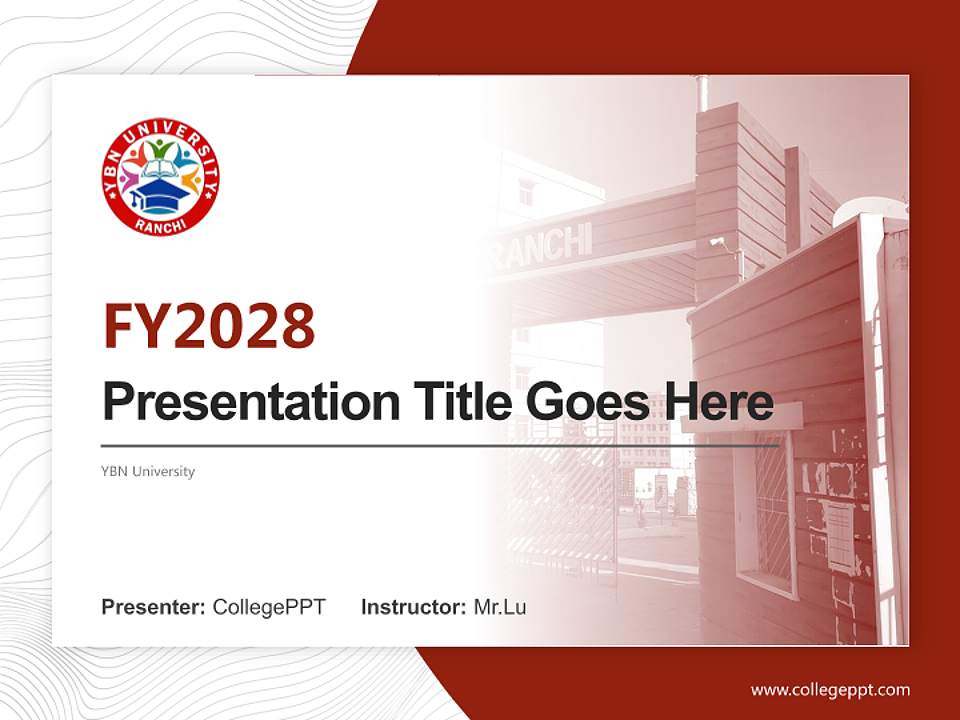 YBN University Academic Presentation/Research Findings Report PPT Template4:3 ratio PPT effect preview image5