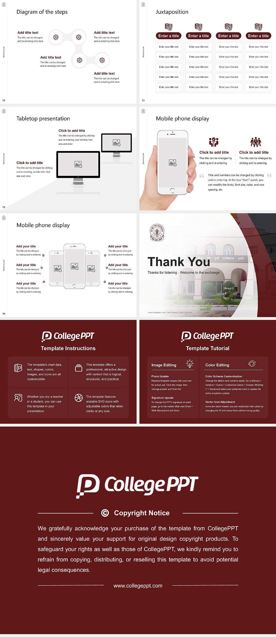 Veer Kunwar Singh University Competition/Entrepreneurship Contest PPT Template4:3 ratio PPT effect preview image9