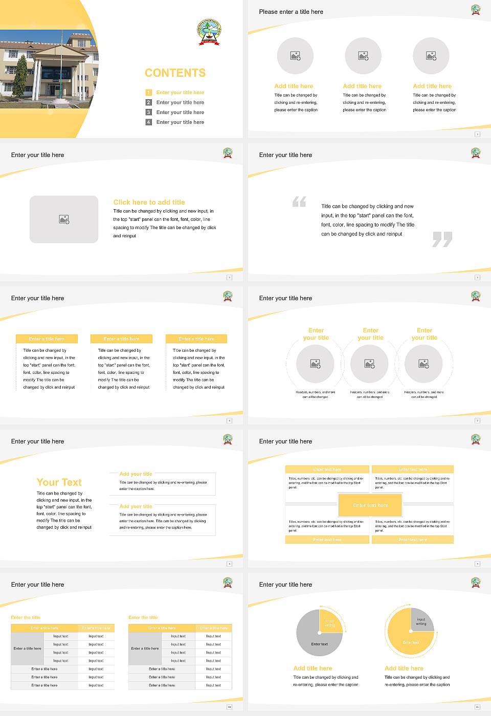 Uttarakhand Sanskrit University Course/Courseware Creation PPT Template16:9 ratio PPT effect preview image2