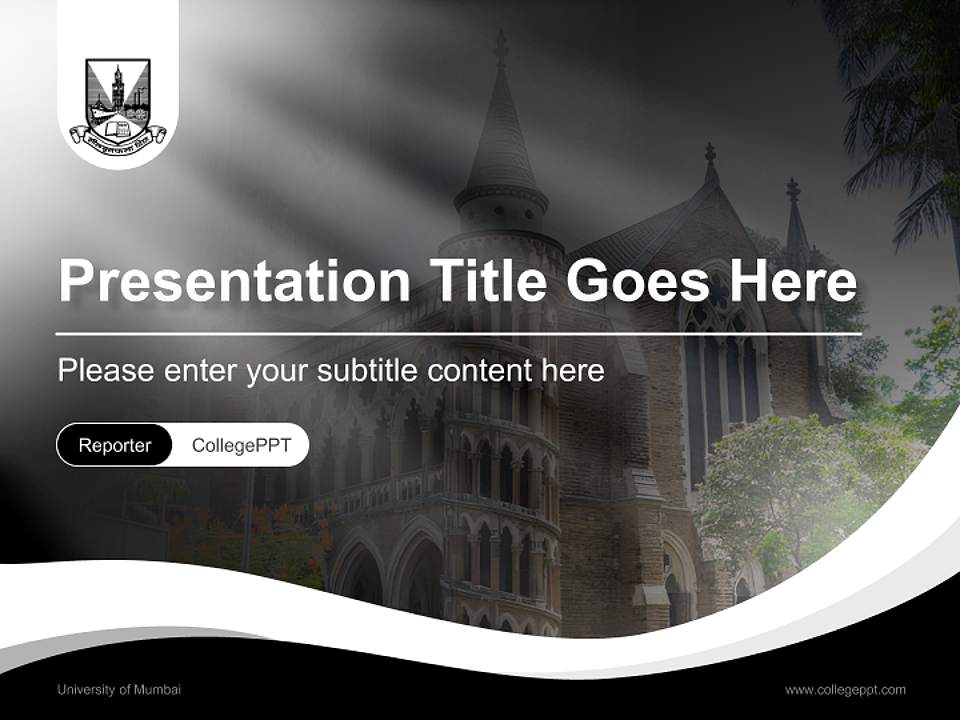 University of Mumbai Lecture Sharing and Networking Event PPT Template4:3 ratio PPT effect preview image4