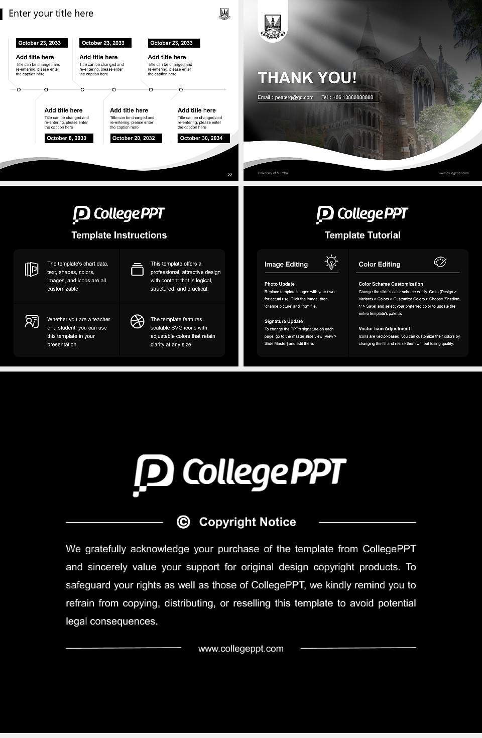 University of Mumbai Lecture Sharing and Networking Event PPT Template4:3 ratio PPT effect preview image4