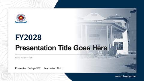 Vinoba Bhave University Academic Presentation/Research Findings Report PPT Template