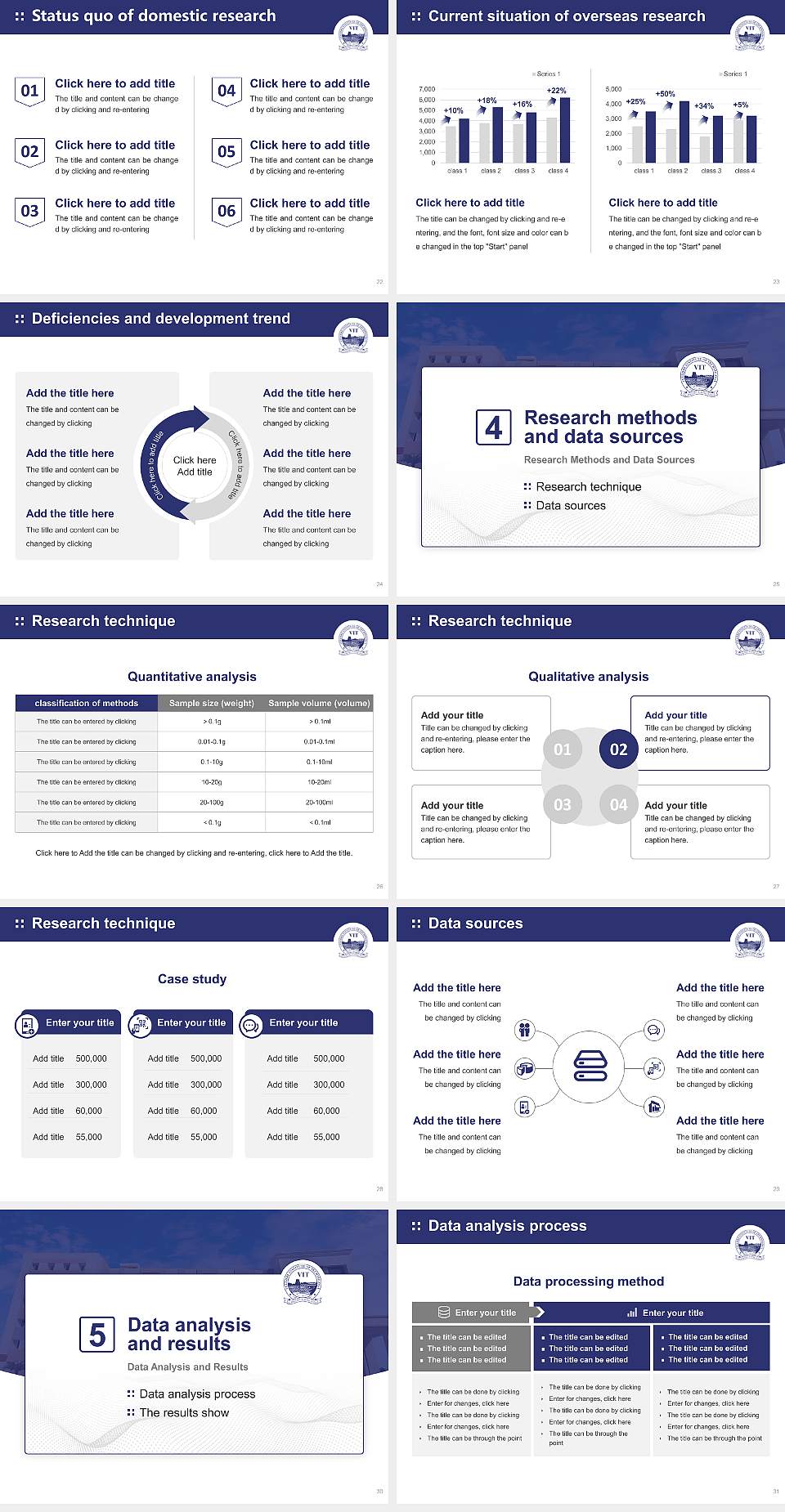 VIT Bhopal University Graduation Thesis Defense PPT Template4:3 ratio PPT effect preview image4