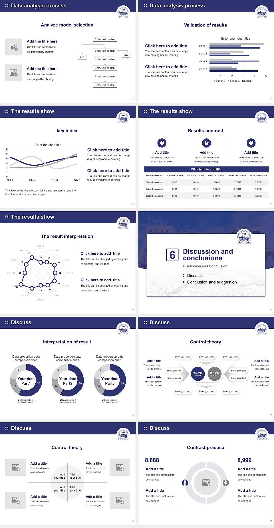 VIT Bhopal University Graduation Thesis Defense PPT Template4:3 ratio PPT effect preview image5