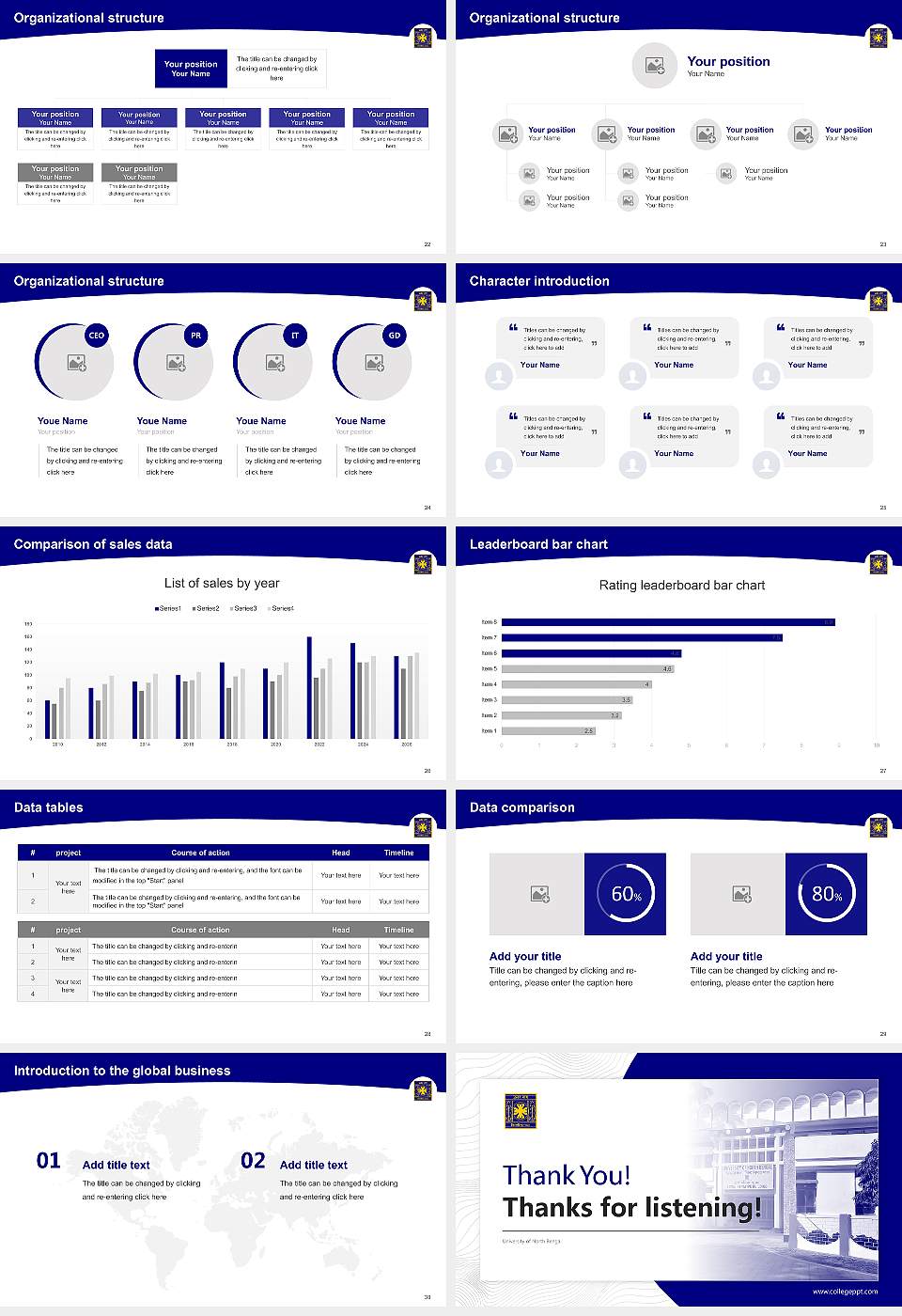 University of North Bengal Academic Presentation/Research Findings Report PPT Template16:9 ratio PPT effect preview image4