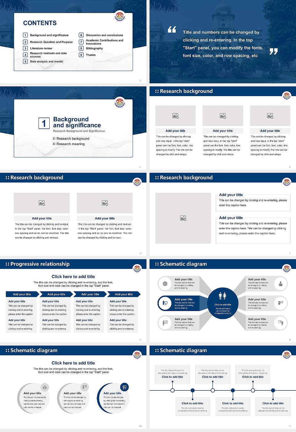 University of Lucknow Graduation Thesis Defense PPT Template16:9 ratio PPT effect preview image2