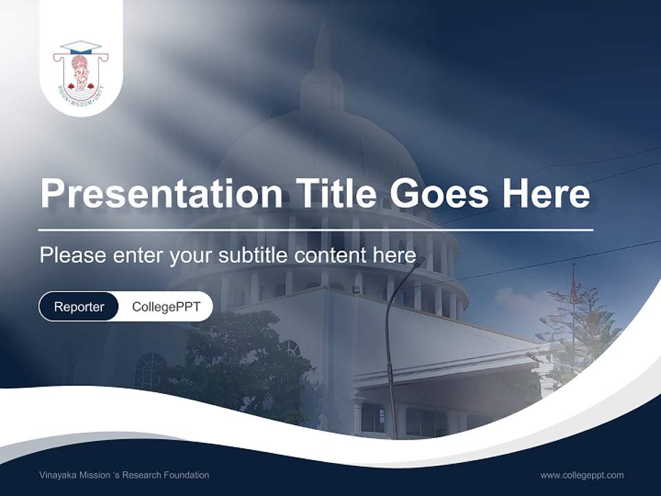 Vinayaka Mission ‘s Research Foundation Lecture Sharing and Networking Event PPT Template4:3 ratio PPT effect preview image4