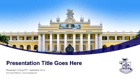 University of Mysore Course/Courseware Creation PPT Template
