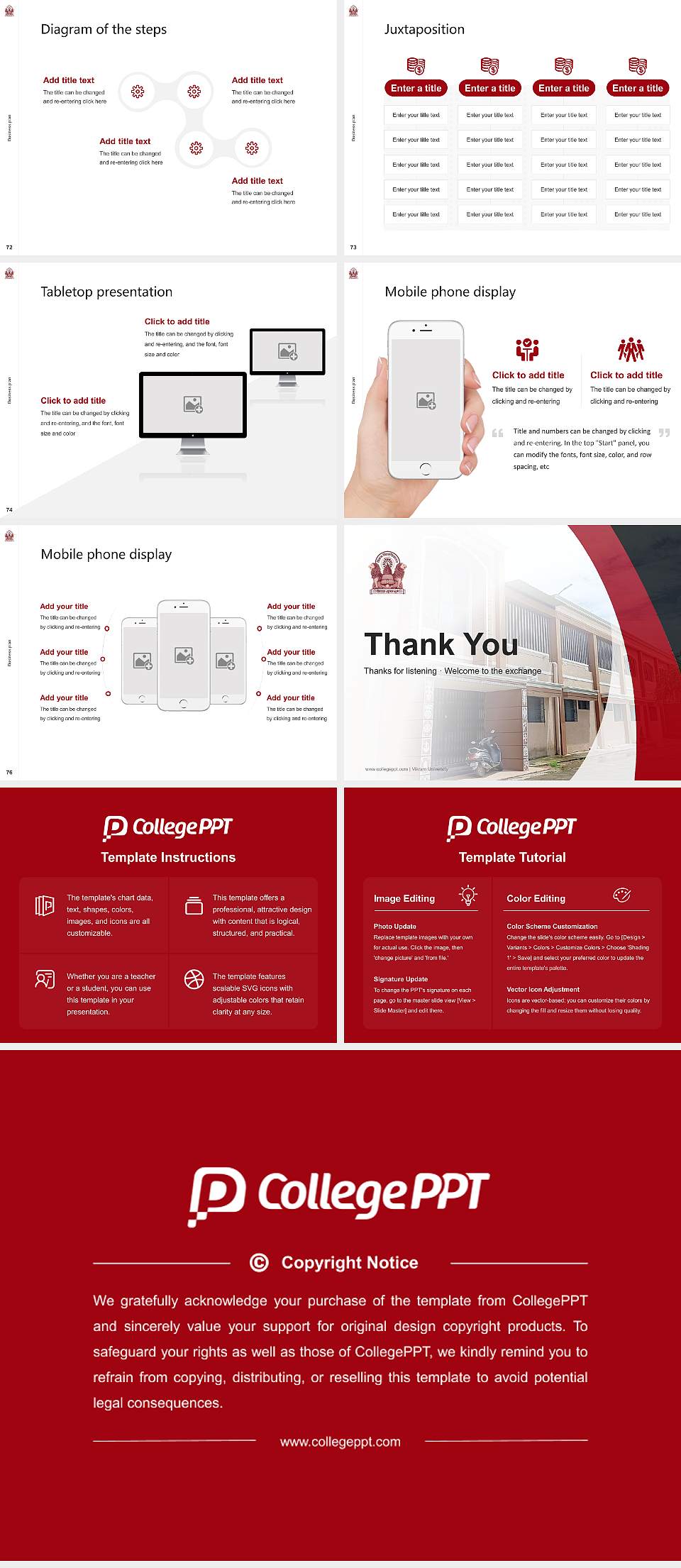 Vikram University Competition/Entrepreneurship Contest PPT Template4:3 ratio PPT effect preview image9