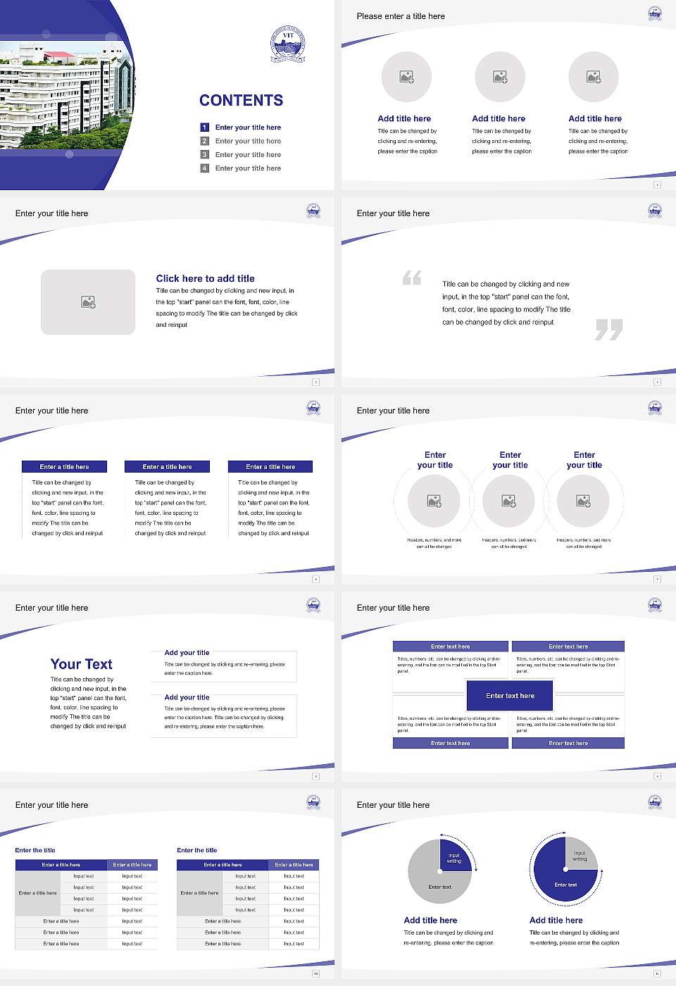 Vellore Institute of Technology Course/Courseware Creation PPT Template16:9 ratio PPT effect preview image2