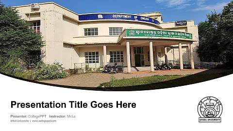 Utkal University Course/Courseware Creation PPT Template
