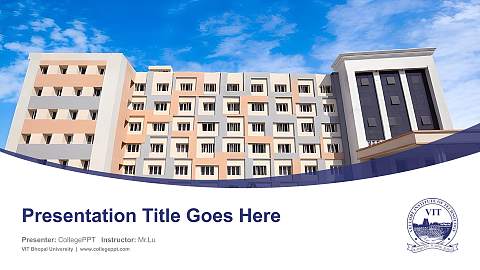 VIT Bhopal University Course/Courseware Creation PPT Template