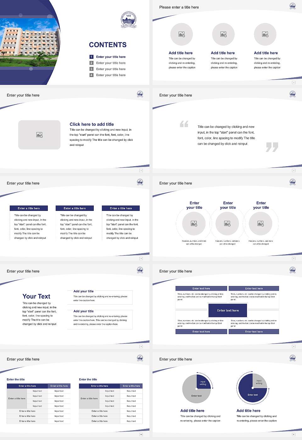 VIT Bhopal University Course/Courseware Creation PPT Template16:9 ratio PPT effect preview image2