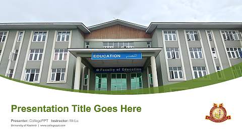University of Kashmir Course/Courseware Creation PPT Template
