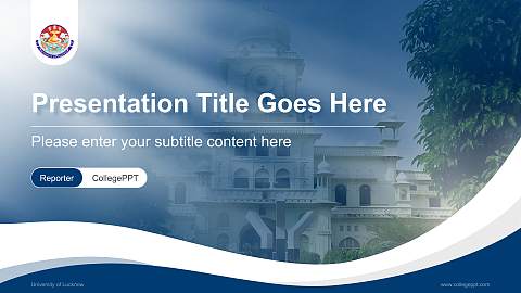 University of Lucknow Lecture Sharing and Networking Event PPT Template