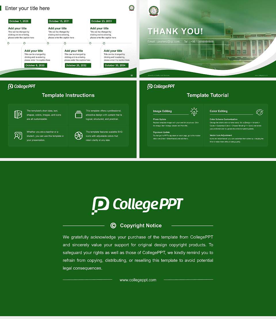 University of Horticultural Sciences Lecture Sharing and Networking Event PPT Template16:9 ratio PPT effect preview image4