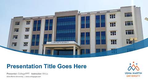 Usha Martin University Course/Courseware Creation PPT Template