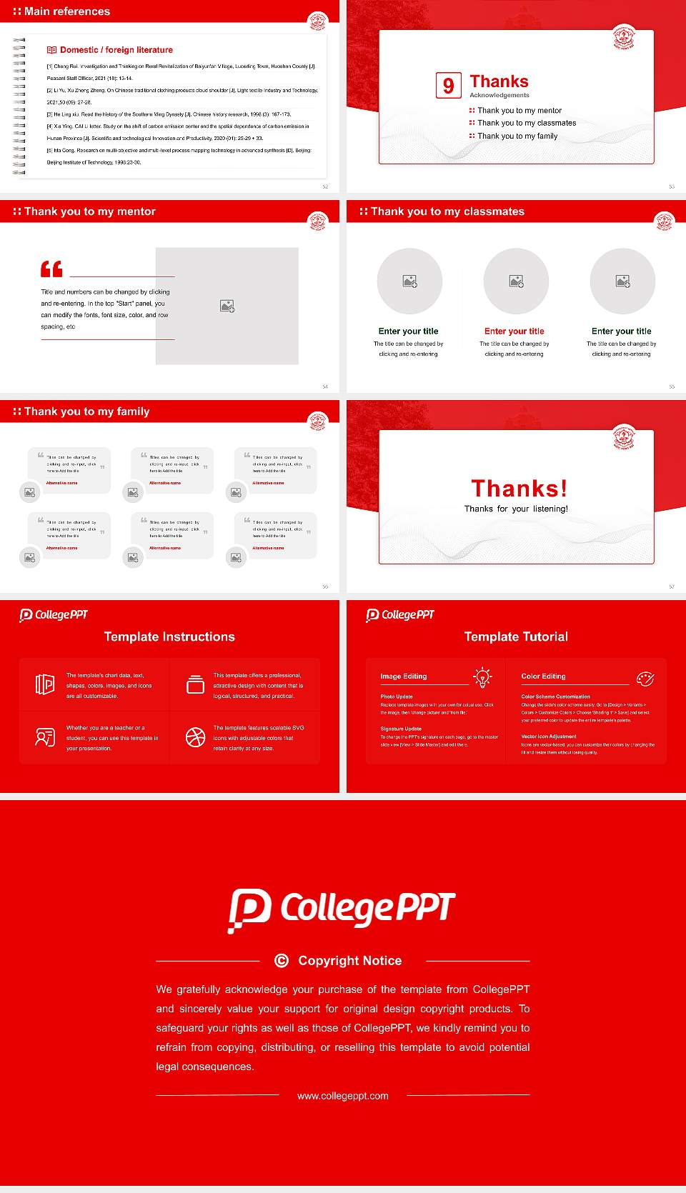 University of Kerala Graduation Thesis Defense PPT Template16:9 ratio PPT effect preview image7