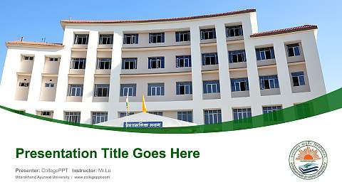 Uttarakhand Ayurved University Course/Courseware Creation PPT Template