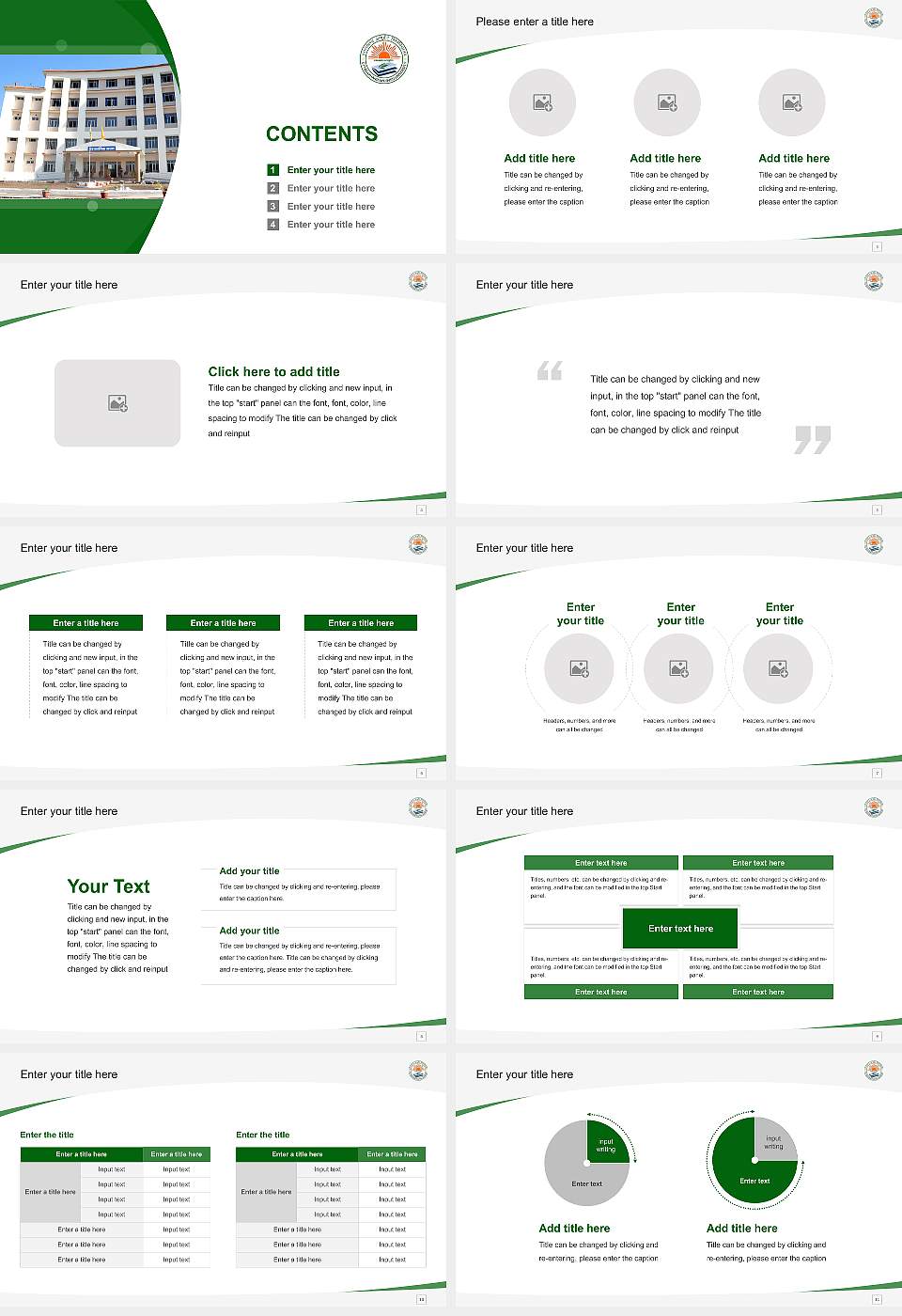 Uttarakhand Ayurved University Course/Courseware Creation PPT Template16:9 ratio PPT effect preview image2
