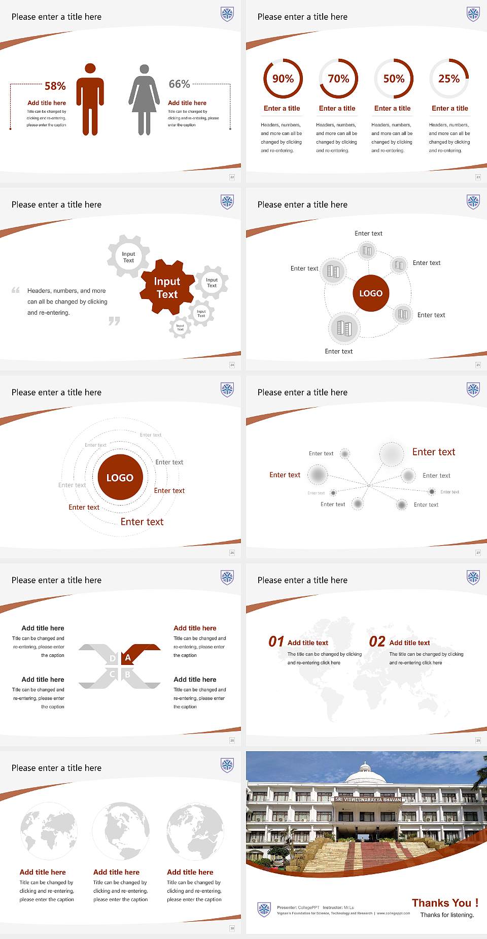 Vignan’s Foundation for Science, Technology and Research Course/Courseware Creation PPT Template4:3 ratio PPT effect preview image4