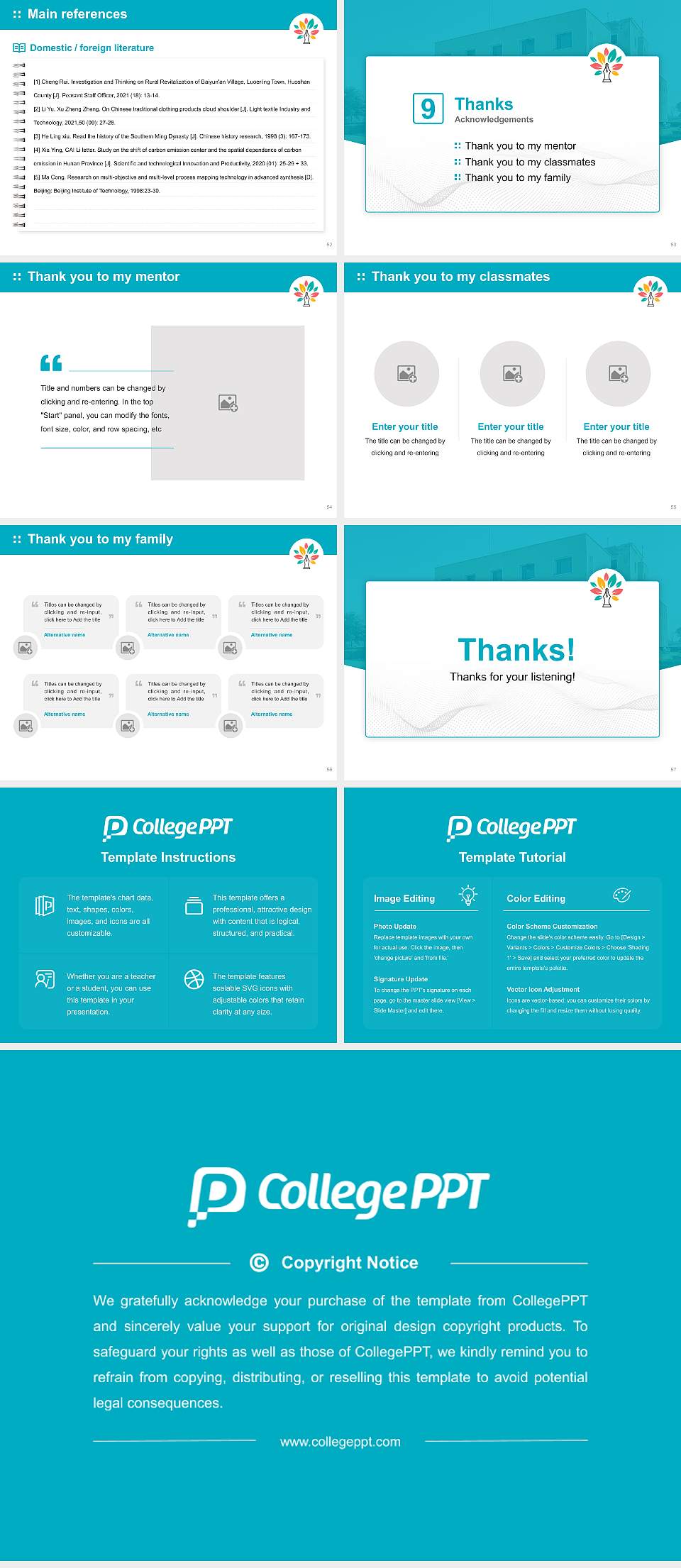 University of Technology, Jaipur Graduation Thesis Defense PPT Template4:3 ratio PPT effect preview image7