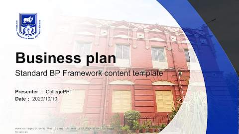 West Bengal University of Animal and Fishery Sciences Competition/Entrepreneurship Contest PPT Template