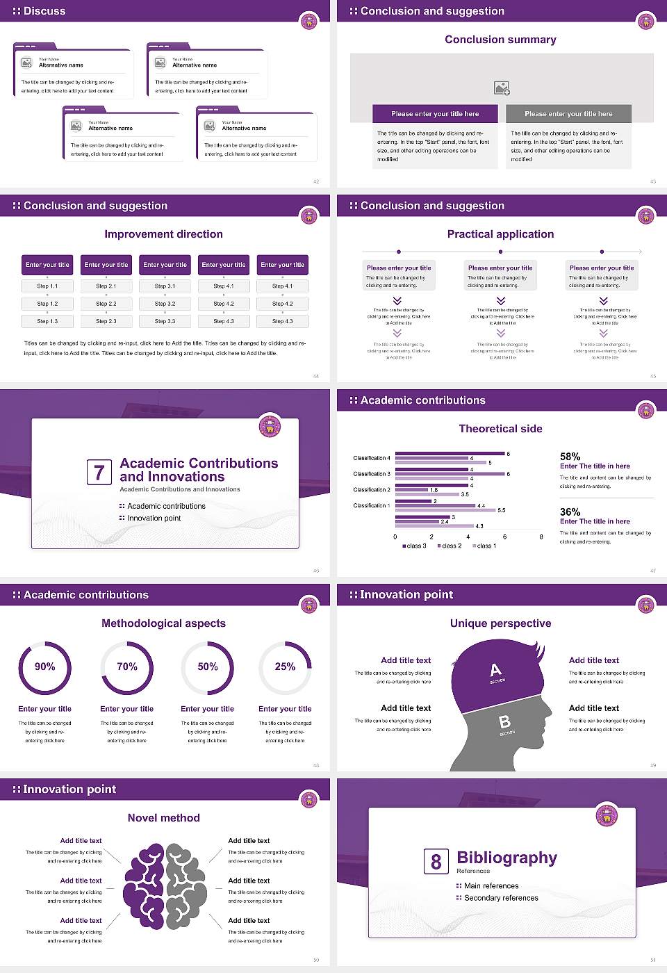 University of Delhi Graduation Thesis Defense PPT Template16:9 ratio PPT effect preview image6
