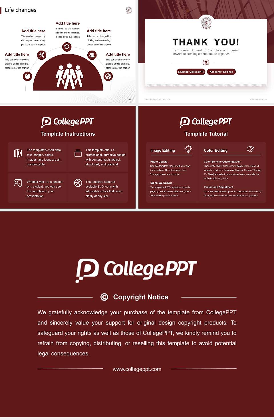 Veer Kunwar Singh University National Scholarship Defense PPT Template4:3 ratio PPT effect preview image4