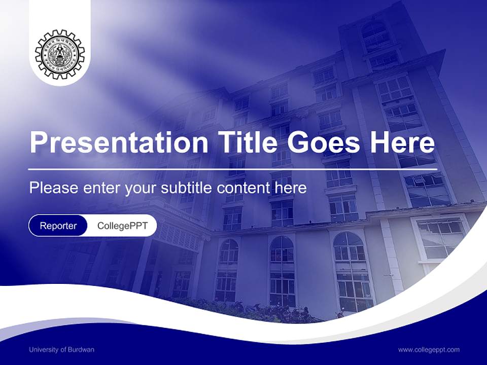 University of Burdwan Lecture Sharing and Networking Event PPT Template4:3 ratio PPT effect preview image4