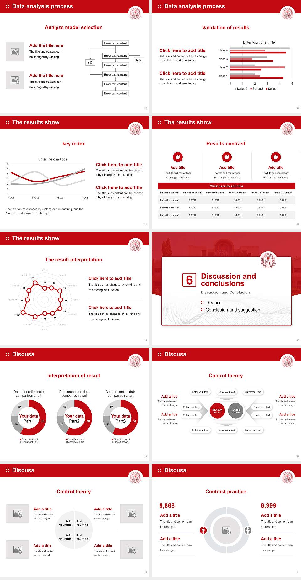 University of Hyderabad Graduation Thesis Defense PPT Template4:3 ratio PPT effect preview image5