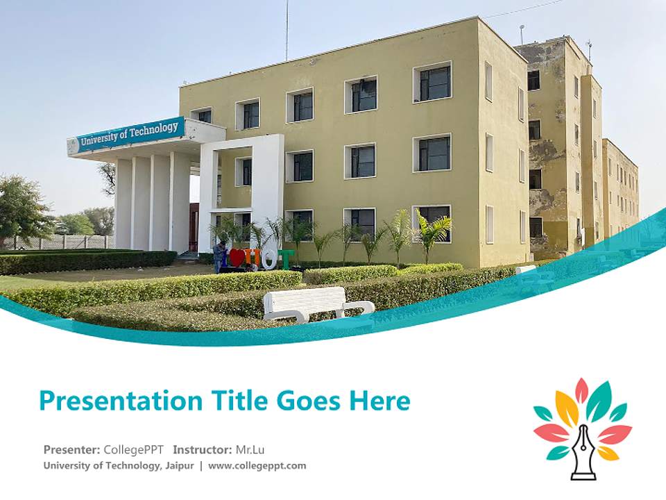 University of Technology, Jaipur Course/Courseware Creation PPT Template4:3 ratio PPT effect preview image5