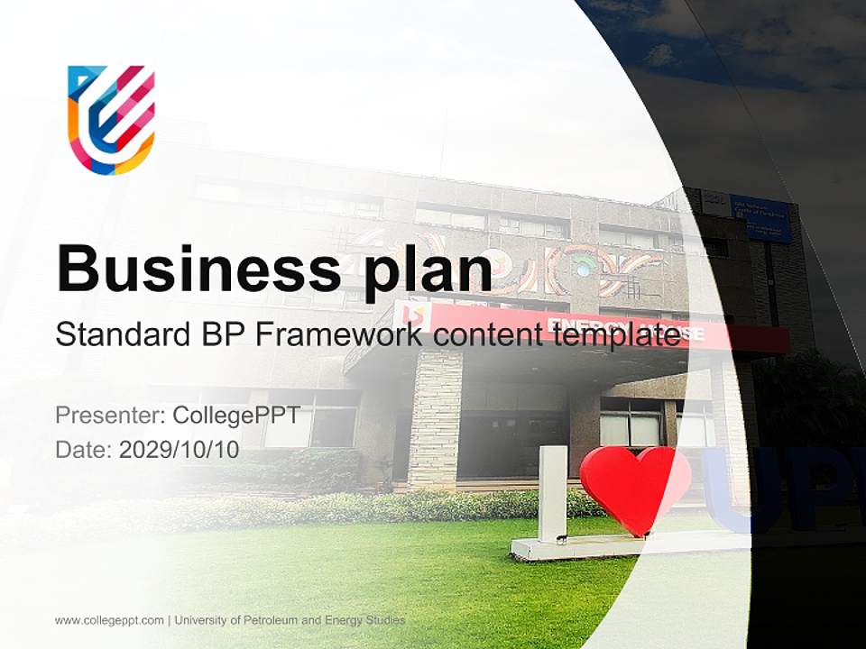 University of Petroleum and Energy Studies Competition/Entrepreneurship Contest PPT Template4:3 ratio PPT effect preview image9