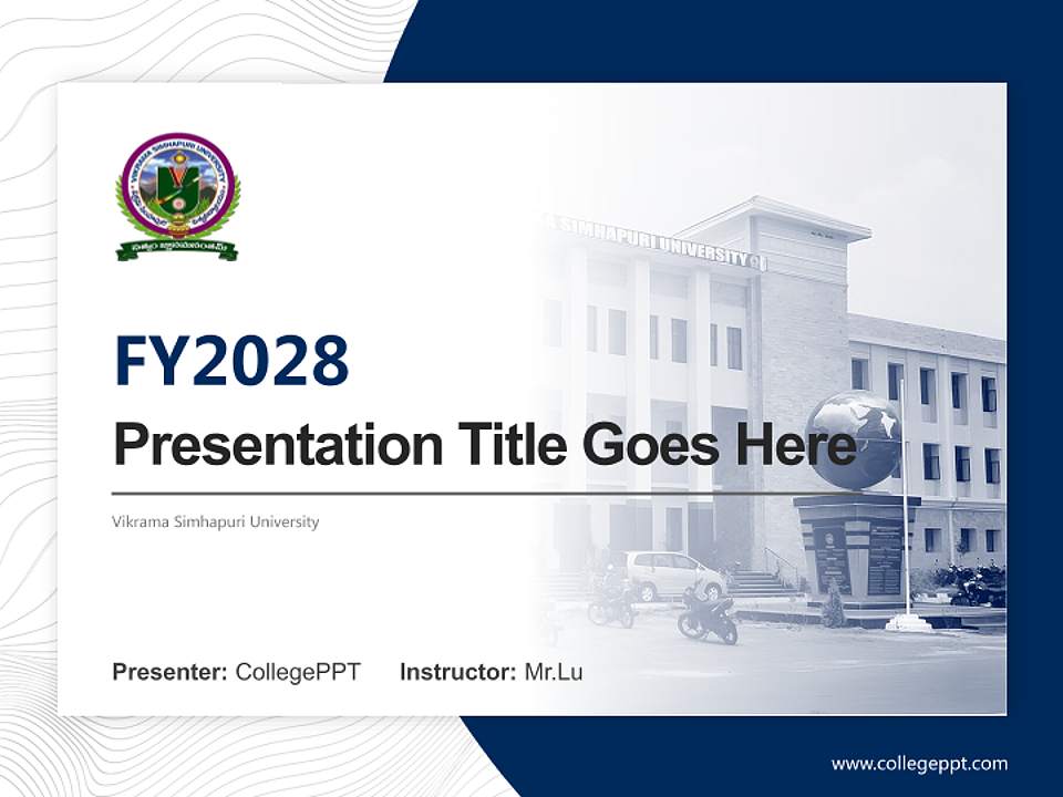 Vikrama Simhapuri University Academic Presentation/Research Findings Report PPT Template4:3 ratio PPT effect preview image5