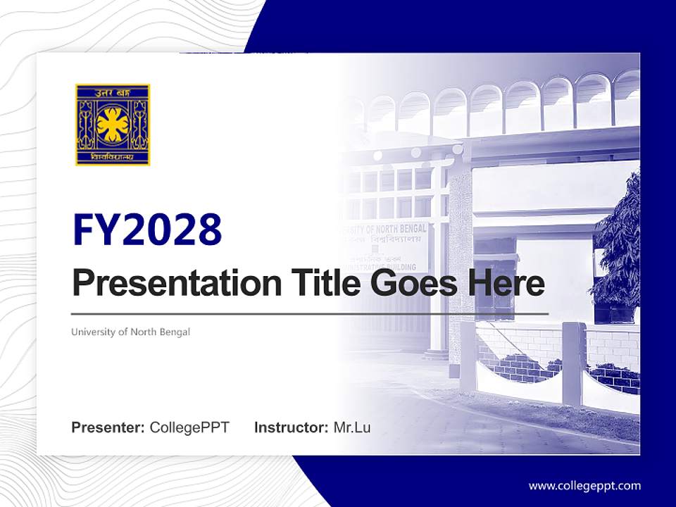 University of North Bengal Academic Presentation/Research Findings Report PPT Template4:3 ratio PPT effect preview image5