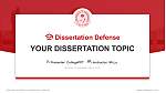 University of Hyderabad Soutenance de thèse Modèle PPT