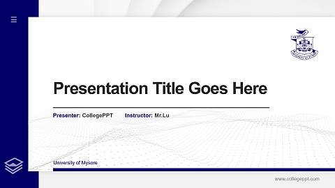 University of Mysore Thesis Proposal/Graduation Defense PPT Template