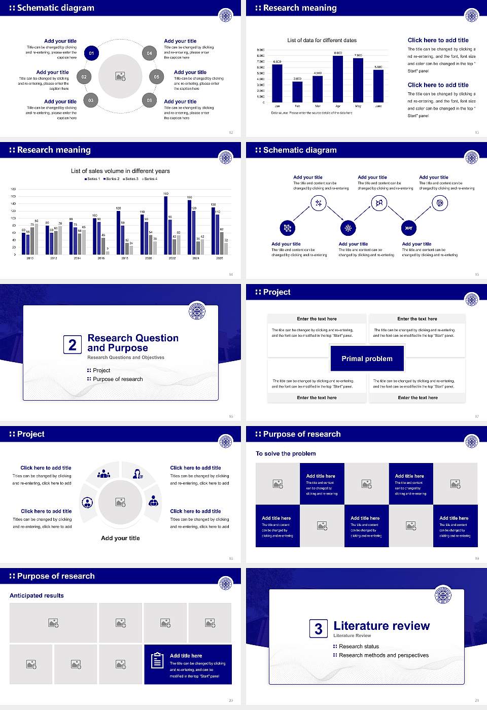 Vidyasagar University Graduation Thesis Defense PPT Template16:9 ratio PPT effect preview image3