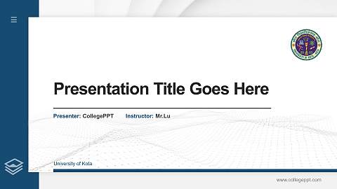 University of Kota Thesis Proposal/Graduation Defense PPT Template