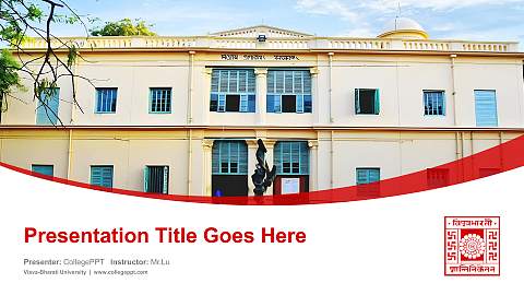 Visva-Bharati University Course/Courseware Creation PPT Template