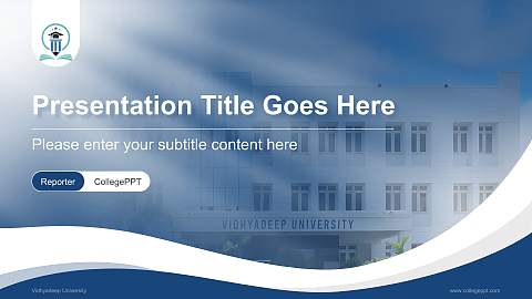 Vidhyadeep University Lecture Sharing and Networking Event PPT Template