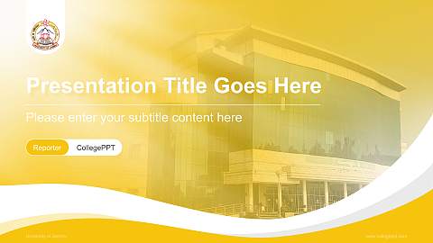 University of Jammu Lecture Sharing and Networking Event PPT Template