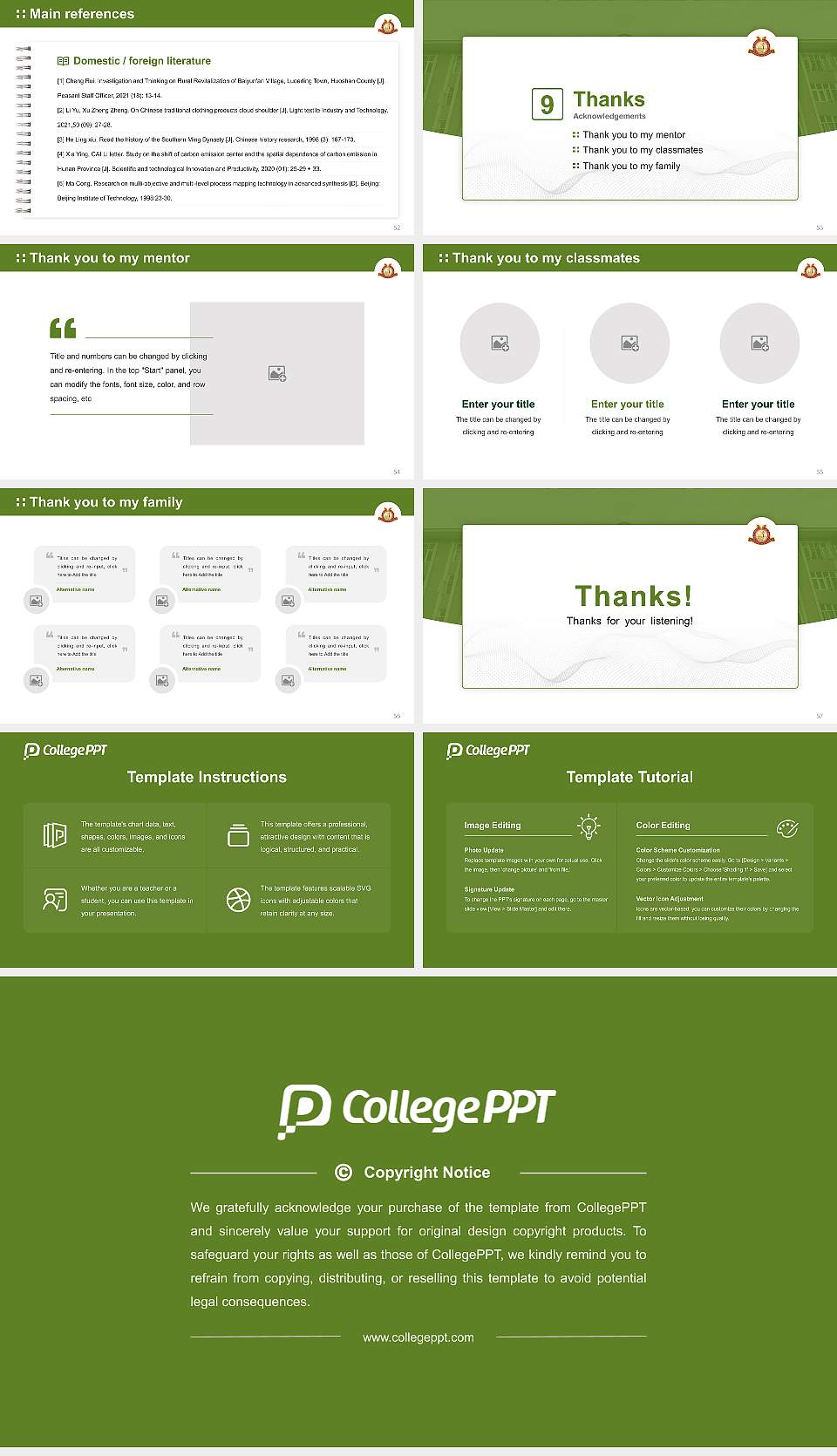 University of Kashmir Graduation Thesis Defense PPT Template16:9 ratio PPT effect preview image7