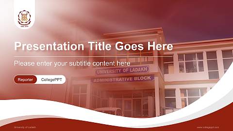 University of Ladakh Lecture Sharing and Networking Event PPT Template