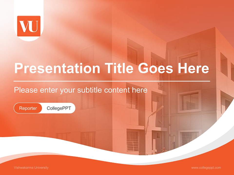 Vishwakarma University Lecture Sharing and Networking Event PPT Template4:3 ratio PPT effect preview image4