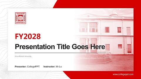 Visva-Bharati University Academic Presentation/Research Findings Report PPT Template
